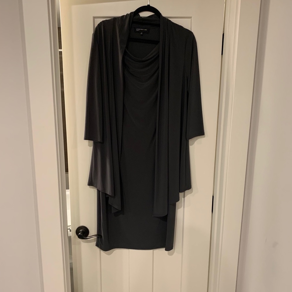 JNY Dress and Cardigan Set